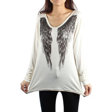 Sexy Women Long Sleeve V Neck Shirt Top Wing Front Top Shirt
