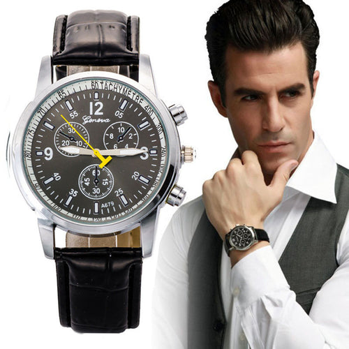 watches men luxury brand men watch relogio wristwatches Fashion men's leather strap quartz watch