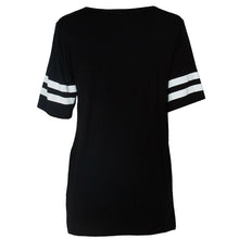 Fashion Womens Baseball Short Sleeeve Shirt Loose Mini Shirtdress 85 printed blouse