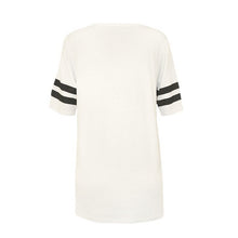 Fashion Womens Baseball Short Sleeeve Shirt Loose Mini Shirtdress 85 printed blouse