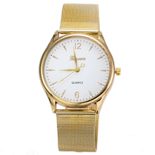 Gold watch Full stainless steel woman fashion dress watches men brand quartz watch qualityship
