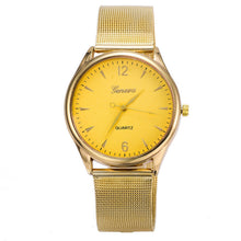 Gold watch Full stainless steel woman fashion dress watches men brand quartz watch qualityship