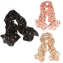 Love Heart Soft Long Shawl Scarf Wrap Stole For Womens Girls 160CM X 48CM