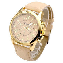Women's Fashion Roman Numerals Faux Leather Analog Quartz Wrist Watch