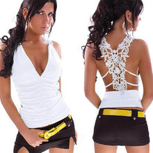 Sexy Party Tank Top Women Fashion Crochet Lace Crop Top Regatas Roupas Renda Femininas Camisole VTops