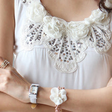 Sexy Women Sleeveless Flower Lace Chiffon VTank Shirt Blouse Tops