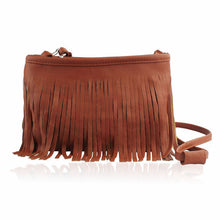 Tassel Shoulder Messenger Clutch Baguette Handbag women Satchel