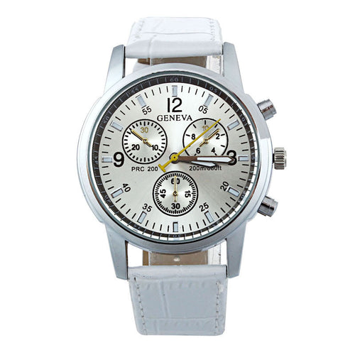 Vestideo Fashion Women Leather Band Analog Dial Quartz Wrist Watch