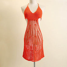 Vestidos Sexy Women Slim Knitwear Frenum Sleeveless Backless Mini Dress