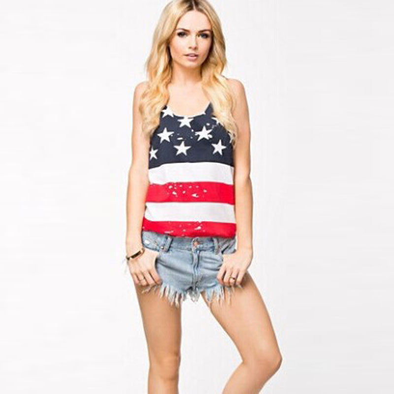 Vestidos Causal Womens Print Sleeveless Loose Fitting Tank Top VShirt Blouse