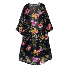 Women Kimono Cardigan CoatChiffon Floral Printed Jacket Tops Outwear Cover Up Blouse Vestideo