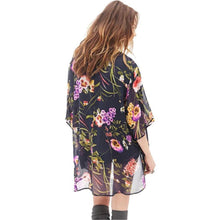 Women Kimono Cardigan CoatChiffon Floral Printed Jacket Tops Outwear Cover Up Blouse Vestideo