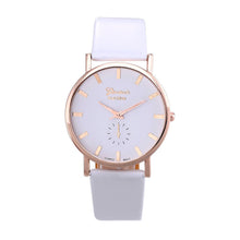 Womens Lady Fashion Roman Leather Band Analog Quartz Wrist Watch Relogio Feminino & s