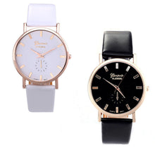 Womens Lady Fashion Roman Leather Band Analog Quartz Wrist Watch Relogio Feminino & s