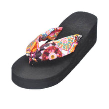 Women Home Slippers Korean Bohemia Beach Sandals Platform Wedges Flip Flops