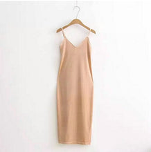 Sexy AA Backless V neck Sleeveless Side Slit Velvet Dress Women BM Retro Velour Long Spaghetti Strap Base Dress 8 color
