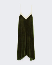 Sexy Backless Mesh V neck Sleeveless Velvet Dress Women Retro Velour Spliced Mesh Short Base Dress Amry green