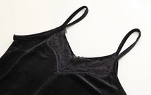 Sexy Black Velvet Lace Spliced Strappy V neck Strap Dress Woman Vestido de festa curto robe jurken Dresses
