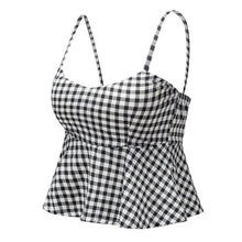 Sexy Bustier Crop Top Floral Print Strap Crop Top Ruffle Padded Bra