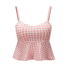 Sexy Bustier Crop Top Floral Print Strap Crop Top Ruffle Padded Bra