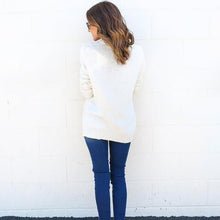Sexy Casual Knitted Sweaters Woman Knitting Sweaters V Neck Cross Solid Loose Sweater Pullovers GV393