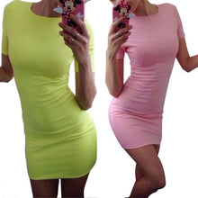 sexy-casual-women-bodycon-dresses-ladies-short-sleeve-slim-solid-color-mini-dress BBL
