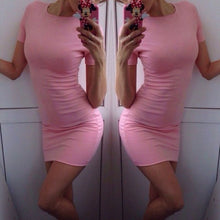 sexy-casual-women-bodycon-dresses-ladies-short-sleeve-slim-solid-color-mini-dress BBL