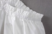 Sexy Elastic Slash Neck Off shoulder Shirt Women Short Sleeve Short White Blouse haut camisa ropa chemise femme s m l
