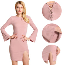 sexy-ukraine-women-knitted-dress-solid-cross-strap-long-flare-sleeve-dress-split-slim-bodycon-ribbed-warm-dress-knitwear BBL