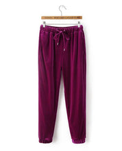 Sexy Half Turtleneck Velvet Sportswear Sets Woman Short Sleeve Sweatshirt Casual Tracksuit Wine red