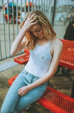 Sexy Halter Embroidery ET Aliens Camis Brandy Melville crop Top Camisetas Tank Vest Halter Straps Tee white