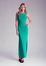 Sexy High Split Women Dress Elegant Evening Party Long Dress Women Green Backless Bandage Maxi Dress Vestido Femininos
