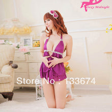 sexy-purple-halter-v-neck-lingerie-sleepwear-handsome-backless-skirt-g-string-set-xl028 BBL