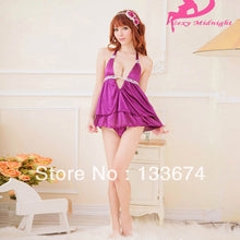 sexy-purple-halter-v-neck-lingerie-sleepwear-handsome-backless-skirt-g-string-set-xl028 BBL