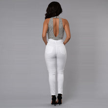 Sexy Jumpsuit bodycon bodysuit V-neck sleeveless Hollow Out Romper womens jumpsuit Solid shorts combinaison femme M0126