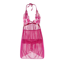 sexy-lingerie-set-nuisette-babydoll-sleepwear-thong-open-nightwear-halter-sheer-lace-dress-for-women-sous-vetement-femme BBL