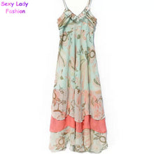 Sexy MAXI Women's BOHEMIAN Printed Floral Spaghetti Strap Long Chiffon Dresses Gisele Long Dress Ethnic Free ship