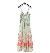 Sexy MAXI Women's BOHEMIAN Printed Floral Spaghetti Strap Long Chiffon Dresses Gisele Long Dress Ethnic Free ship