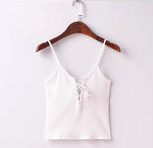 Sexy Metal eyelets lacing up Camis bralette bustier crop Top Camisetas Strappy Bra Tank Vest Elastic Straps Tee 6 color