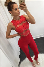 Sexy Rompers Womens Jumpsuit Bodycon Jumpsuit Club Wear Sheer Lace Flower Crochet Romper Plus Size Bodysuit