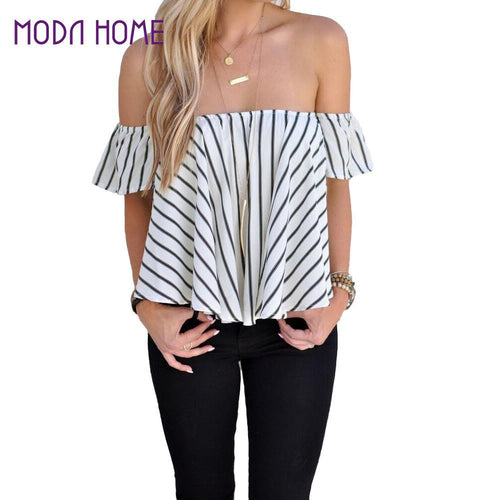 sexy-slash-neck-women-tops-tees-striped-off-shoulder-beach-style-tops-women-blouses-tee-shirt-party-tube-top-blusas BBL