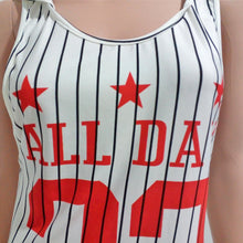 Sexy Sleeveless T Shirt With Hood Number 23 Letter Print Long Baseball T Shirt Women Irregular Tee Shirt Femme