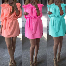 sexy-beach-chiffon-belt-sashes-dress-candy-colors-slash-neck-long-sleeve-woman-night-club-party-dresses-vestidos-robes BBL