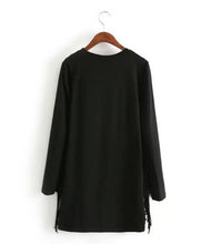 Sexy Tassel Patchwork Printing Long sleeve Dress Retro Fringed O neck Package hips Short pencil Dresses Femme Vestidos Black