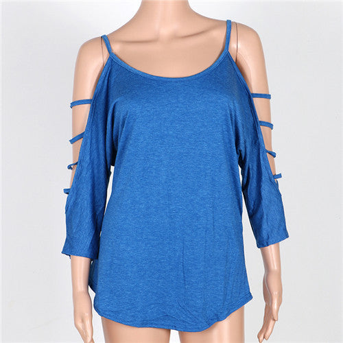 Sexy Tee Shirt Femme Off Shoulder T-shirt Women Tops Camisetas Mujer Casual Tops Tees Cotton Tee Shirt Women XL