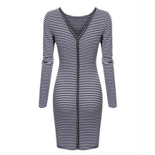 sexy-women-back-zipper-long-sleeve-bodycon-dress-striped-pencil-dresses-vestidos BBL
