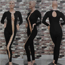 Sexy Women Bodycon Jumpsuit Hollow Out Night Club Party Women Jumpsuit Long Romper Chain Bandage Rompers Womens Jumpsuit Overall