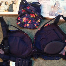 sexy-women-floral-deep-v-bra-brassiere-push-up-underwire-bra-set-underwear BBL