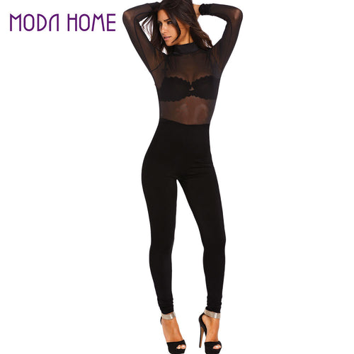 sexy-women-jumpsuit-solidcolor-mesh-hollow-out-backless-rompers-turtle-neck-long-sleeve-night-club-party-bodysuit-playsuit BBL