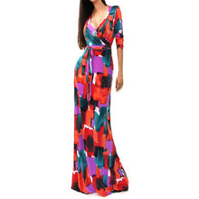 sexy-women-package-bodycon-maxi-dress-fashion-v-neck-long-sleeve-printed-long-casual-dresses BBL
